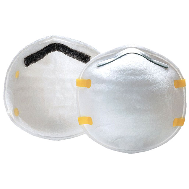N95 respirator cup mask without exhalation valve