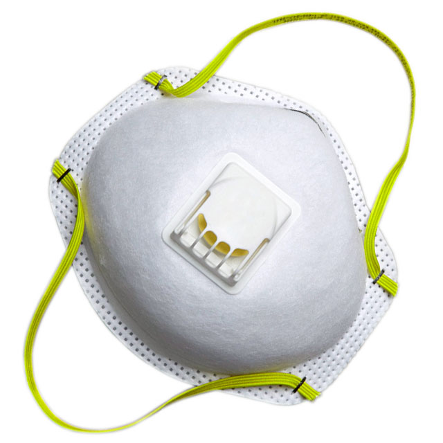 FFP3 respirator cup mask with exhalation valve
