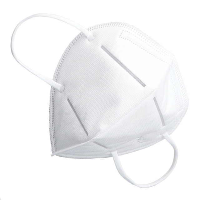 foldable respirator mask with inner nose clip