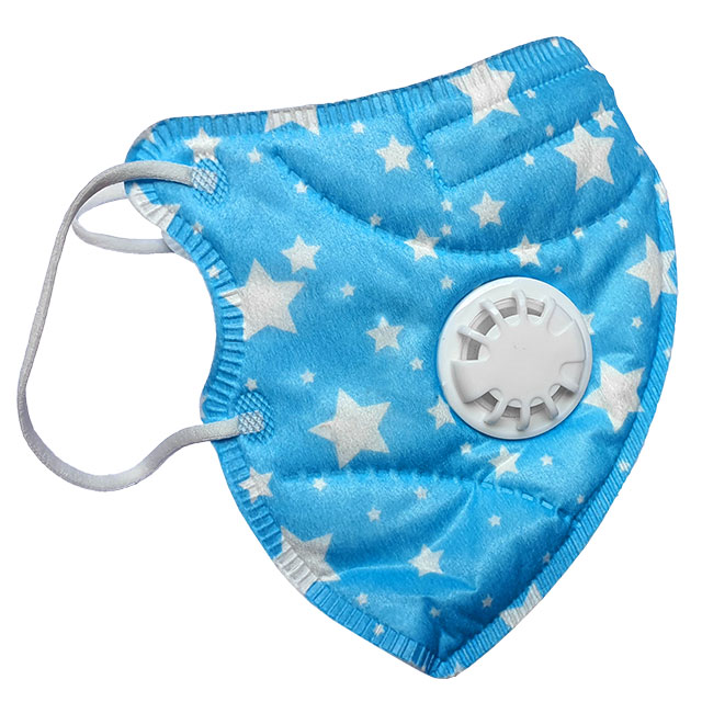 respirator cup mask with exhalation valve