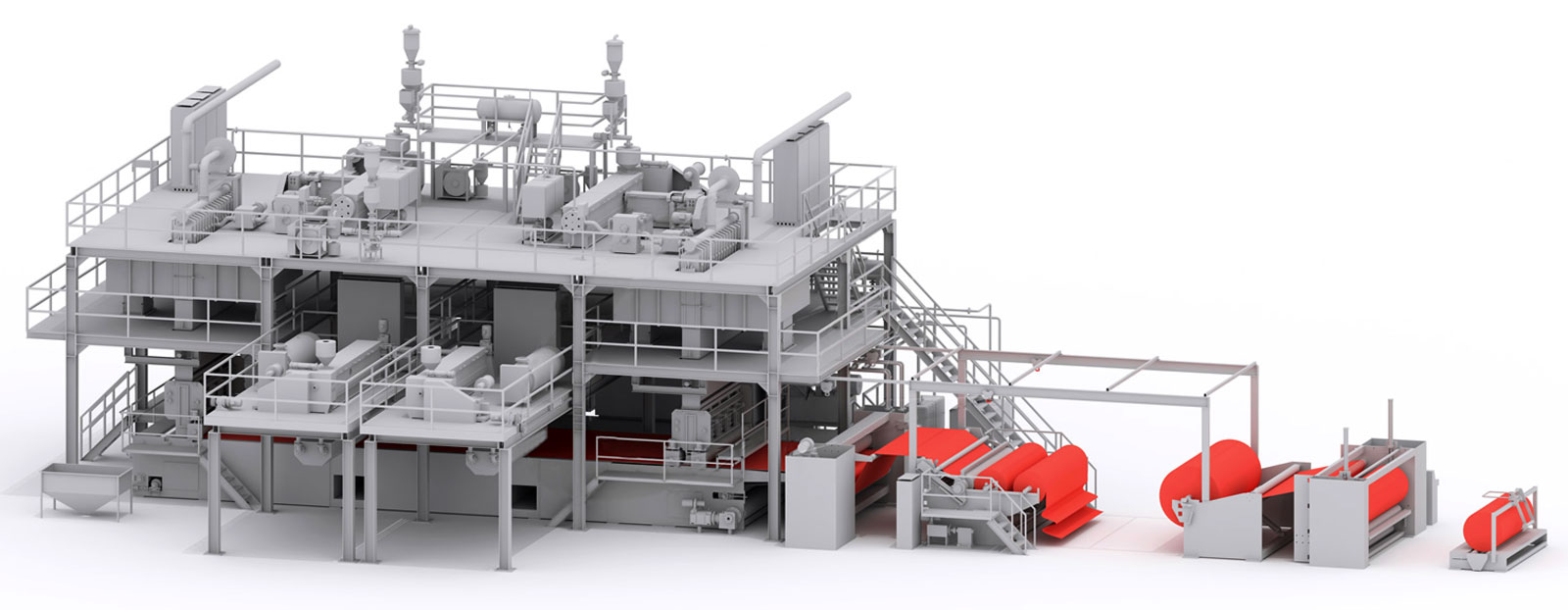 SMMS Spunmelt composite line SMMS Spunmelt composite line