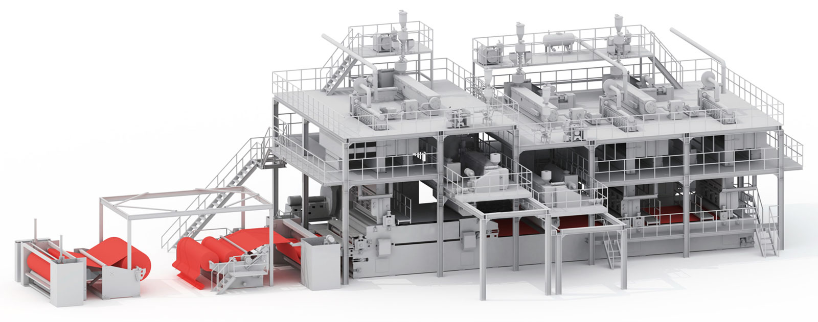 SSMMS Spunmelt composite line SSMMS Spunmelt composite line